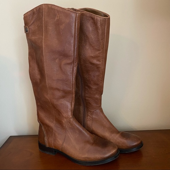 Arturo Chiang Shoes - Arturo Chiang Falicity Tall Riding Distressed Brown Boots - 8.5